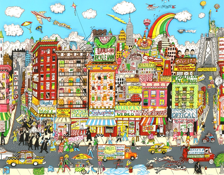チャールズ・ファジーノの絵画作品　タイトルは、DANCIN'ON DELANCEY